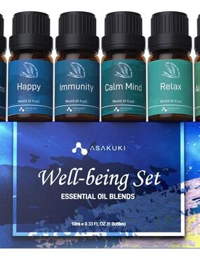 Well-being Set - Blue/Teal Essential Oil Blends (6 x 10ml)